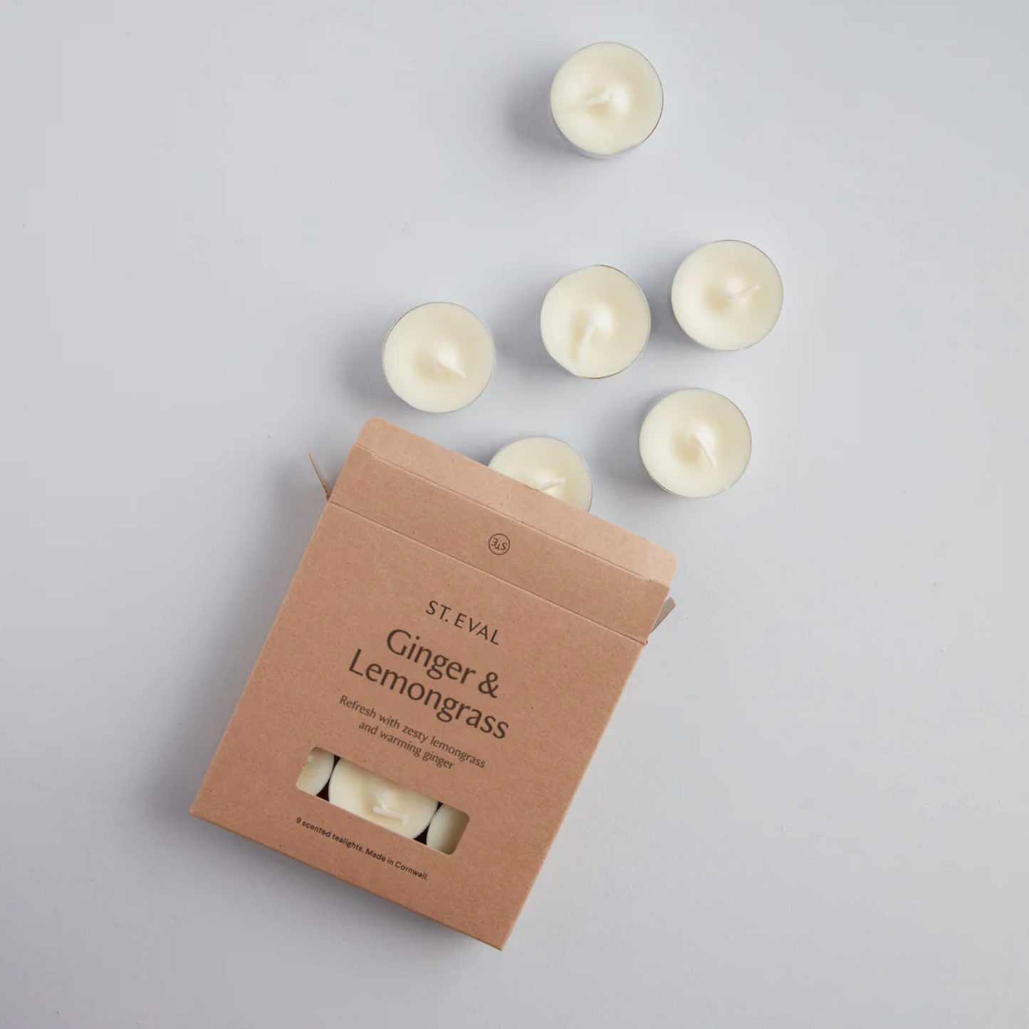 Ginger And Lemongrass Scented Tealights