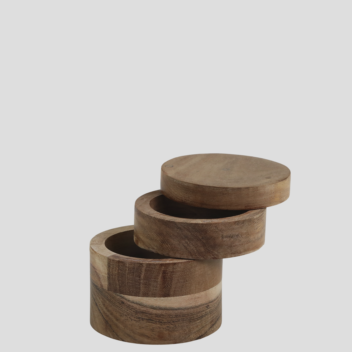 Wooden Swivel Salt and Pepper Container