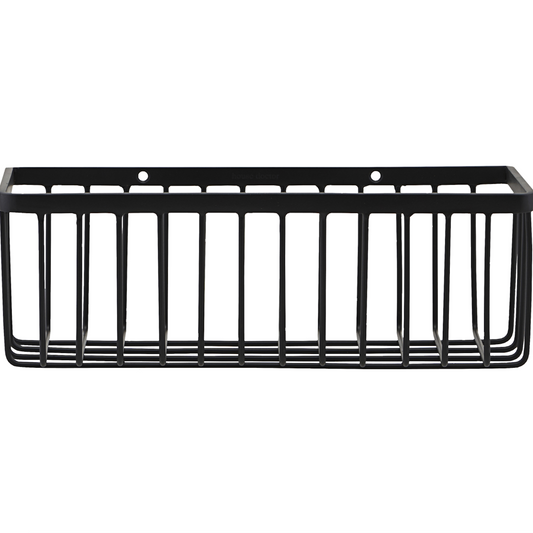 Black Steel Bathroom Shower Wall Storage Basket