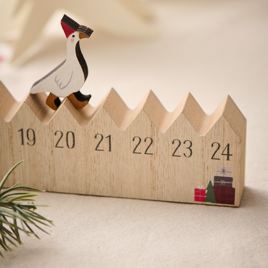 Christmas Goose Wooden Advent Calendar