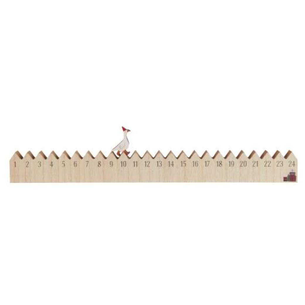 Christmas Goose Wooden Advent Calendar