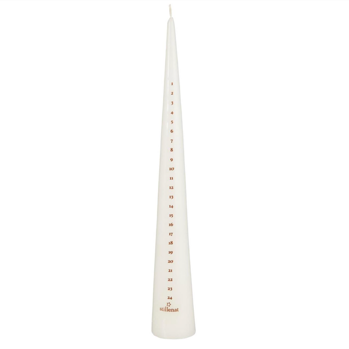 White Cone Shaped Advent Candle