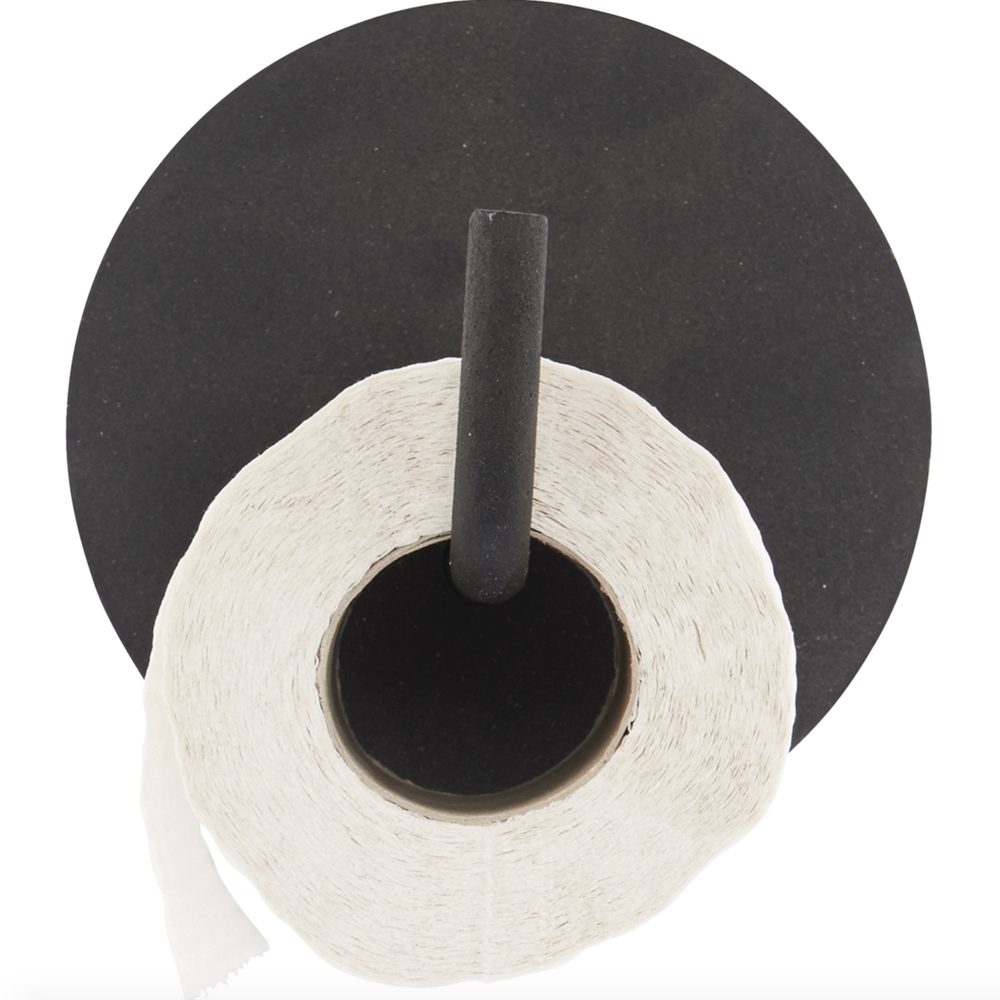 Black Metal Toilet Roll Holder