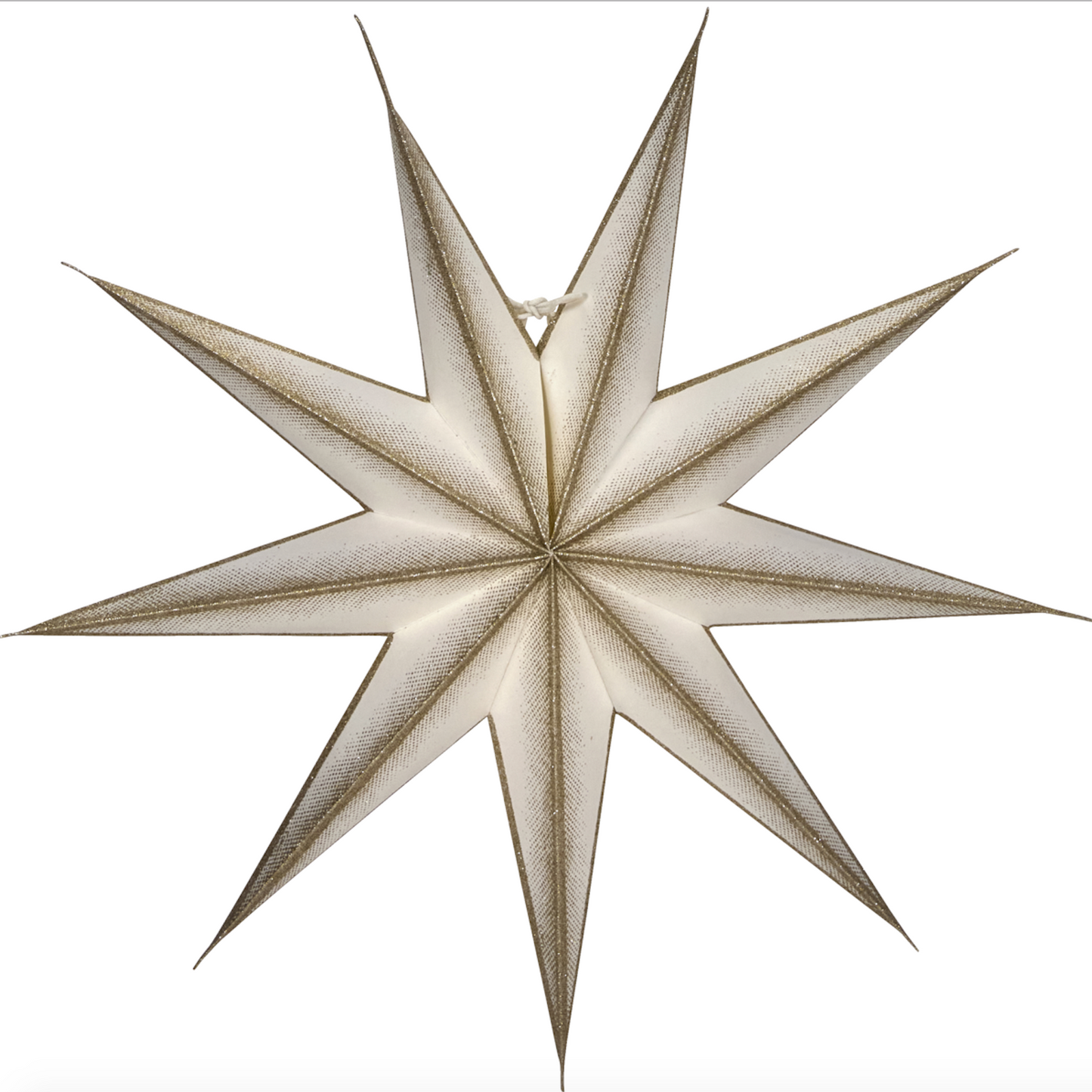Handmade Off White 9 Point Paper Star