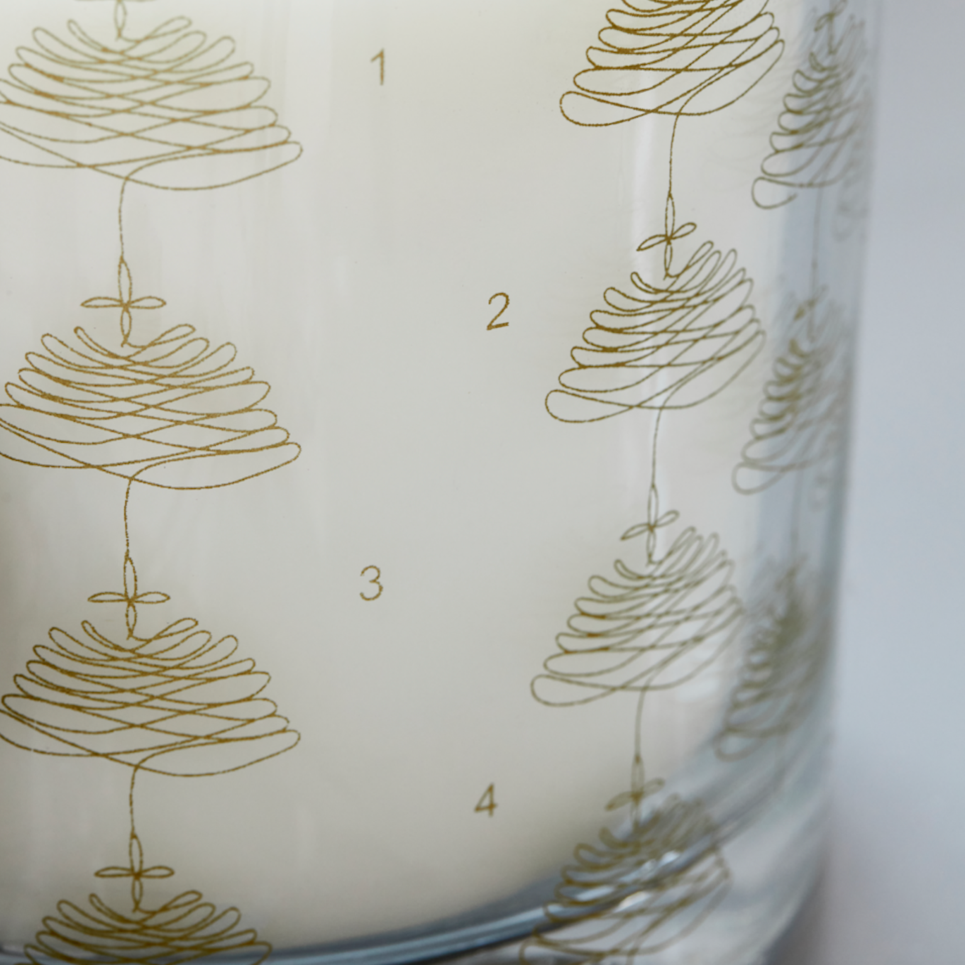 Large Glass Advent Candle