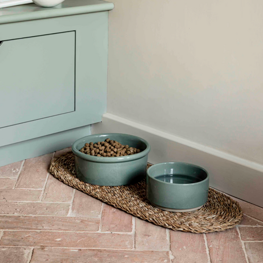Seagrass Pet Bowl Mat