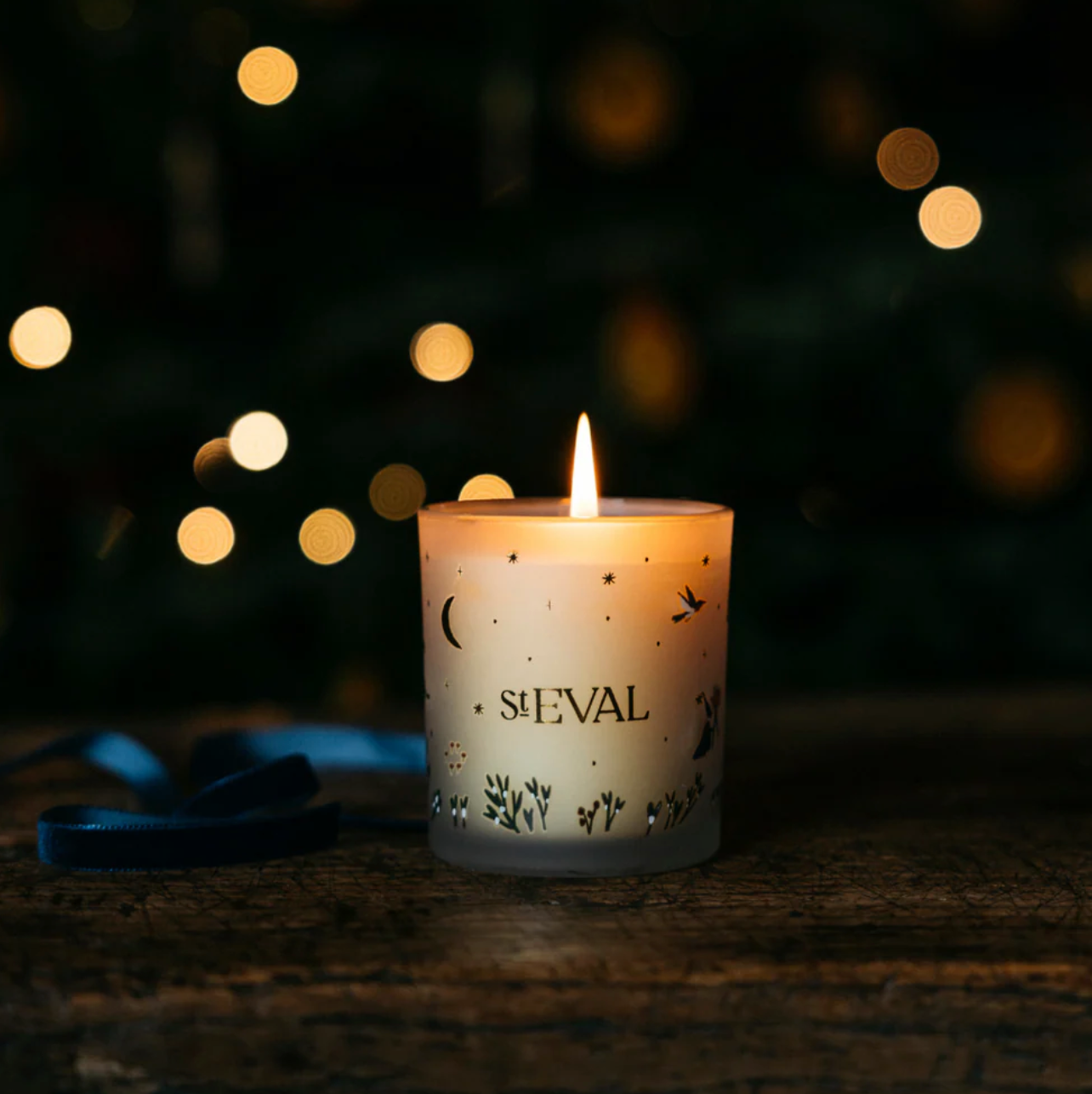 Christmas Figgy Pudding Glass Candle