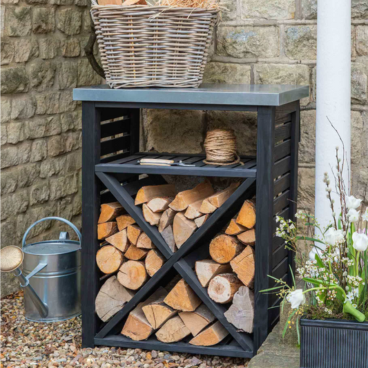 Moreton Cross Wooden Log Store - Various Sizes