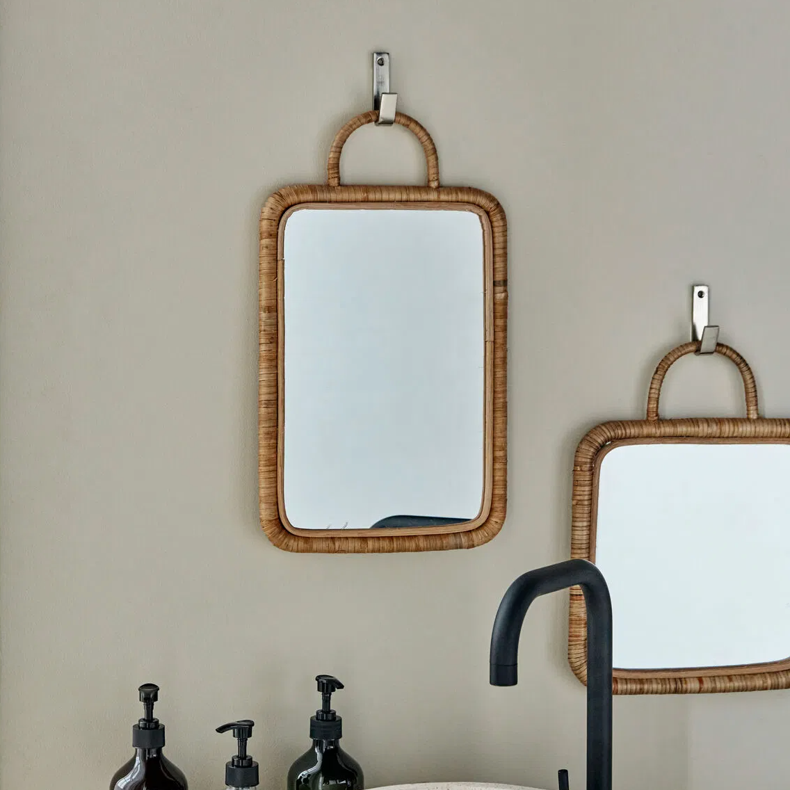 Meraki Rattan Mirror