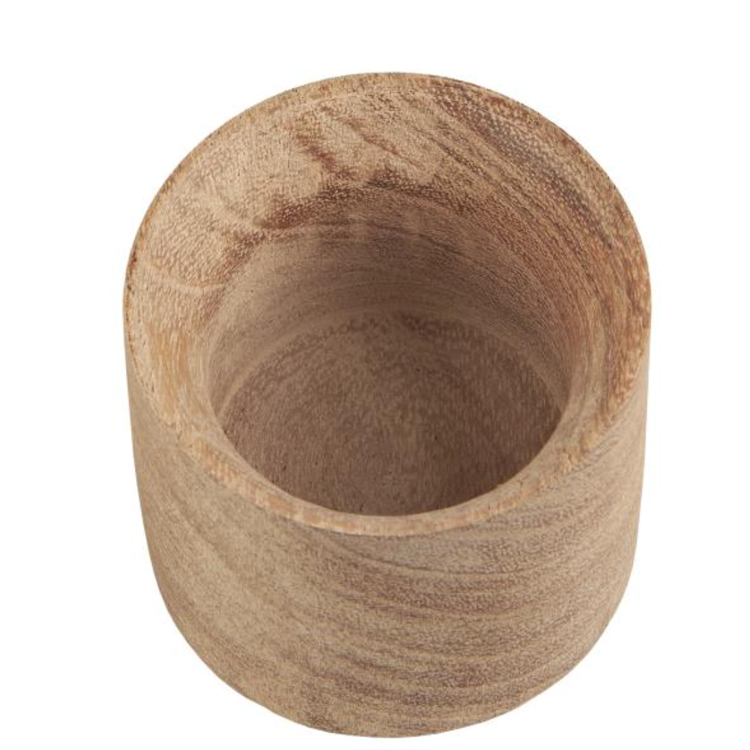 Set Of Four Wooden Egg Cups