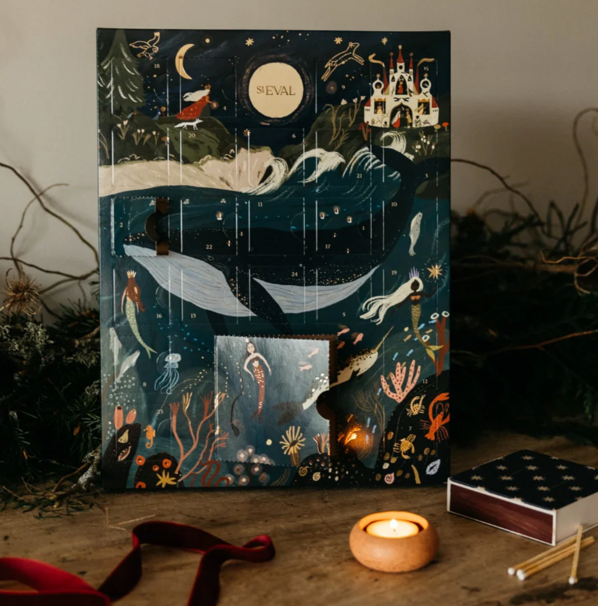 St Eval Tealight Advent Calendar