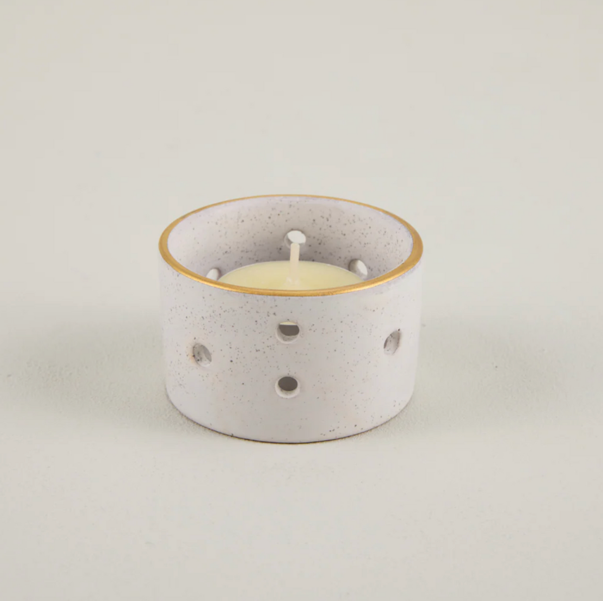 Orange And Cinnamon Scented Tealights And Holder Gift Set