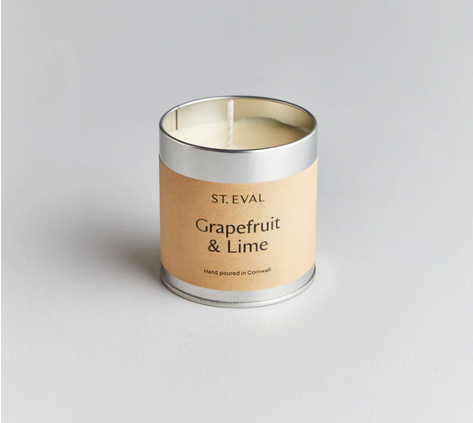 Grapefruit and Lime Scented Tinned Candle