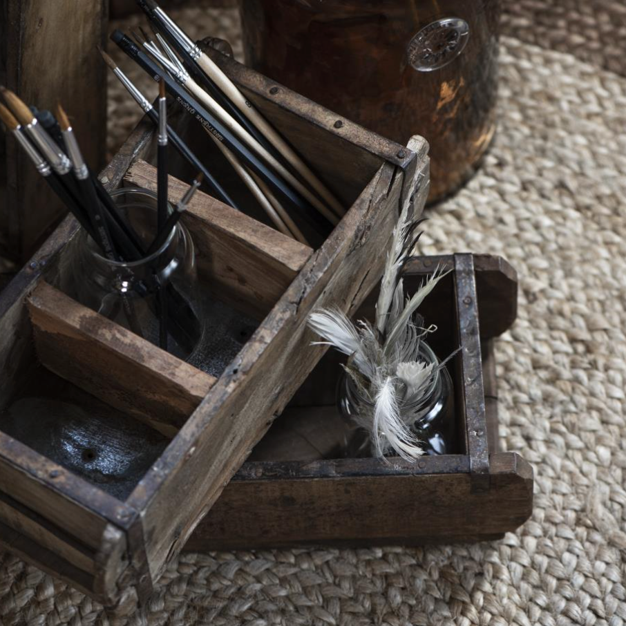 Vintage Storage Box With Dividers