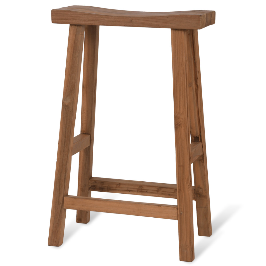 St. Mawes Reclaimed Teak Outdoor Bar Stool