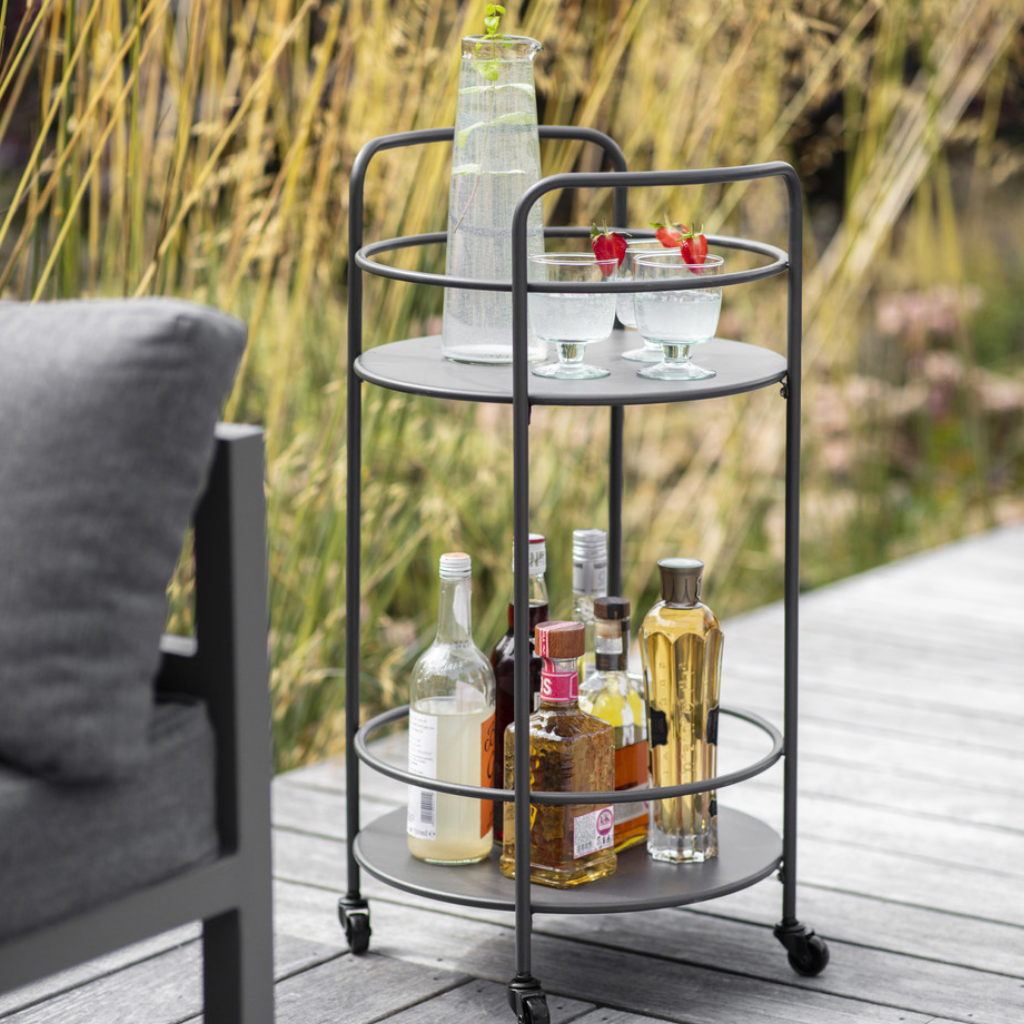 Indoor/Outdoor Round Drinks Trolley