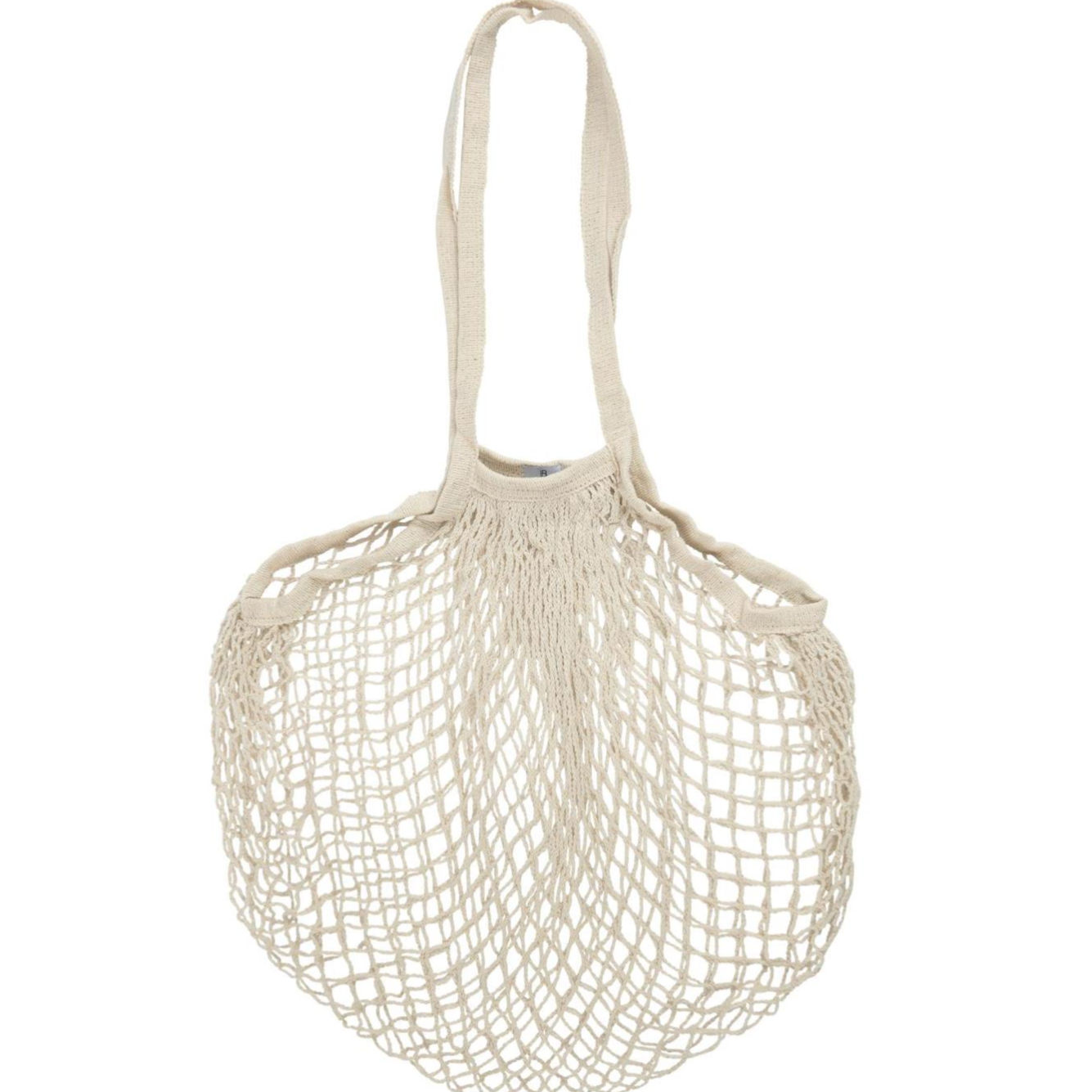 Cream Netted Shopping Bag