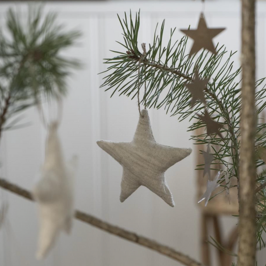 Fabric Star Christmas Tree Decoration