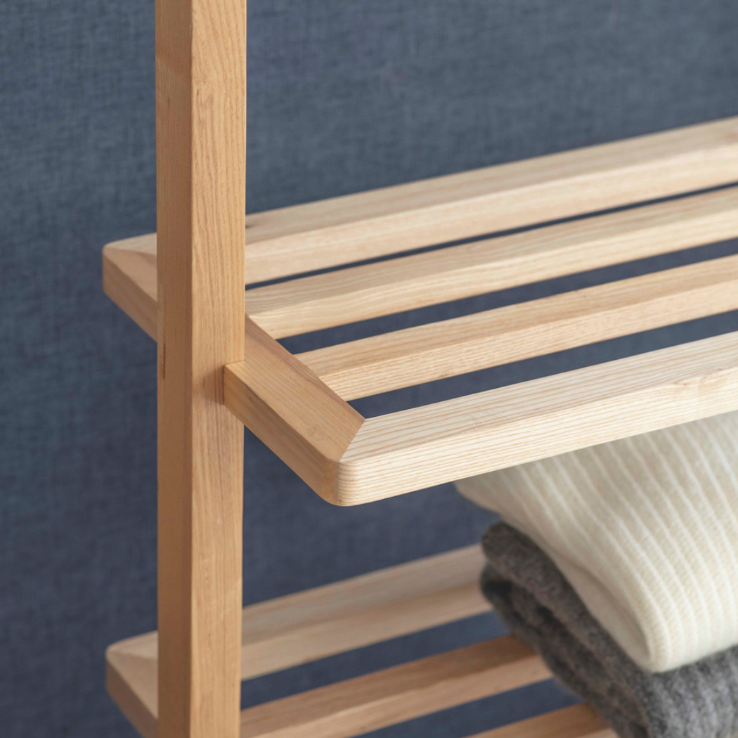 Wooden Clothes Rail