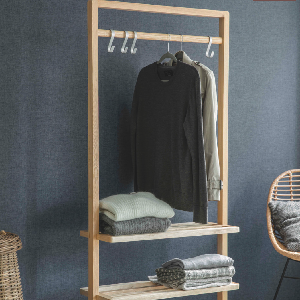 Wooden Clothes Rail