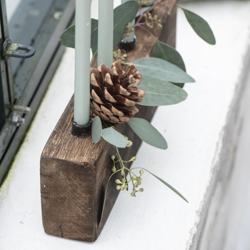 Reclaimed Wood Candle Holder