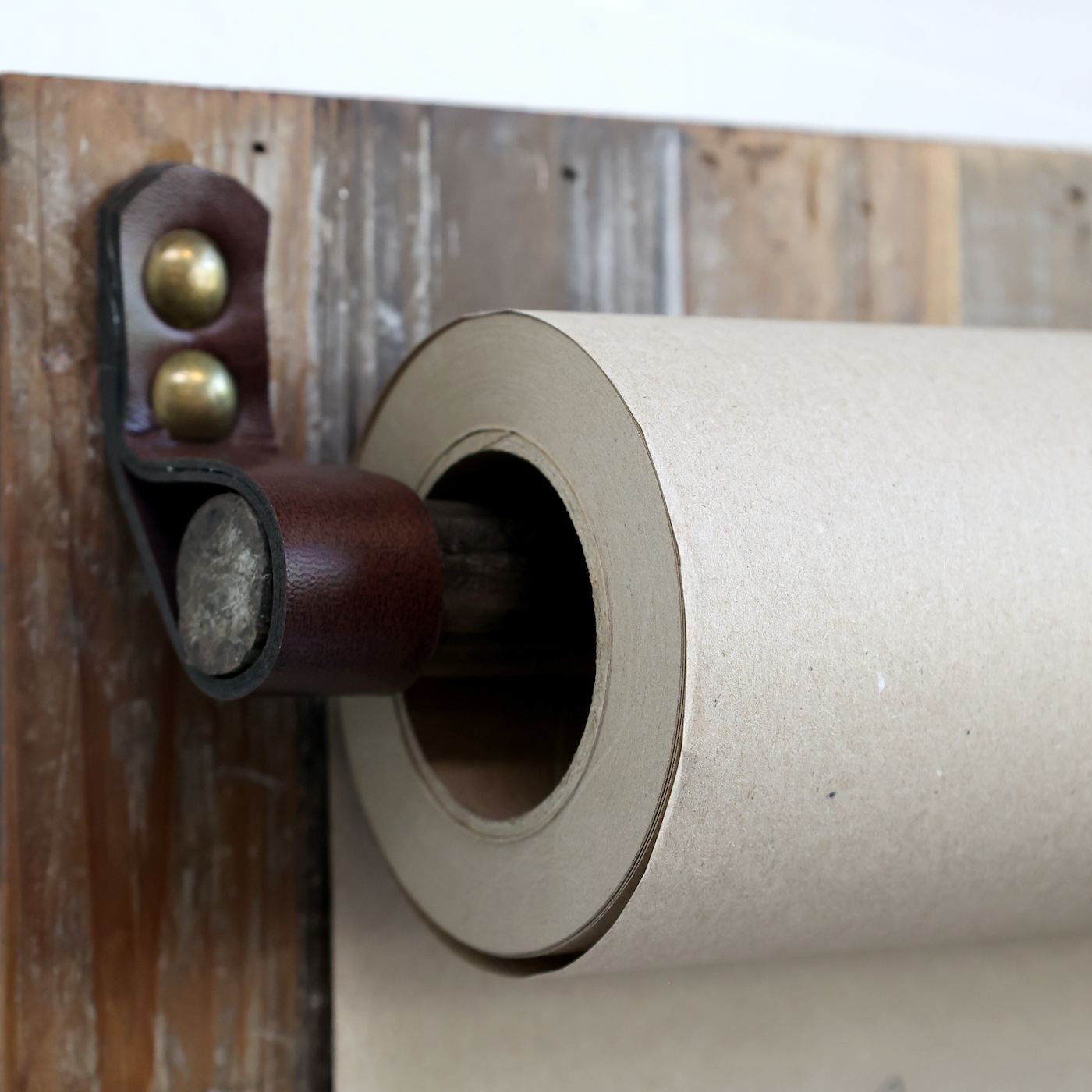 Reclaimed Wood Paper Roll Display Holder