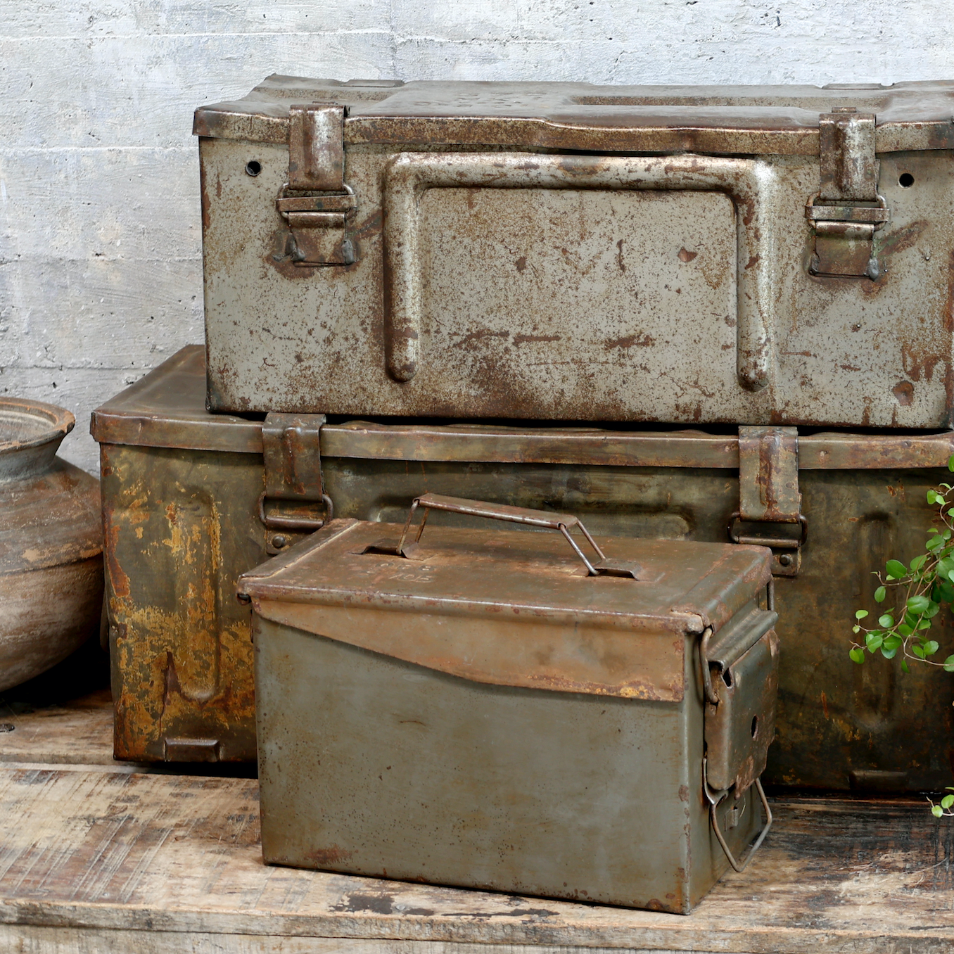 Vintage Metal Storage Box