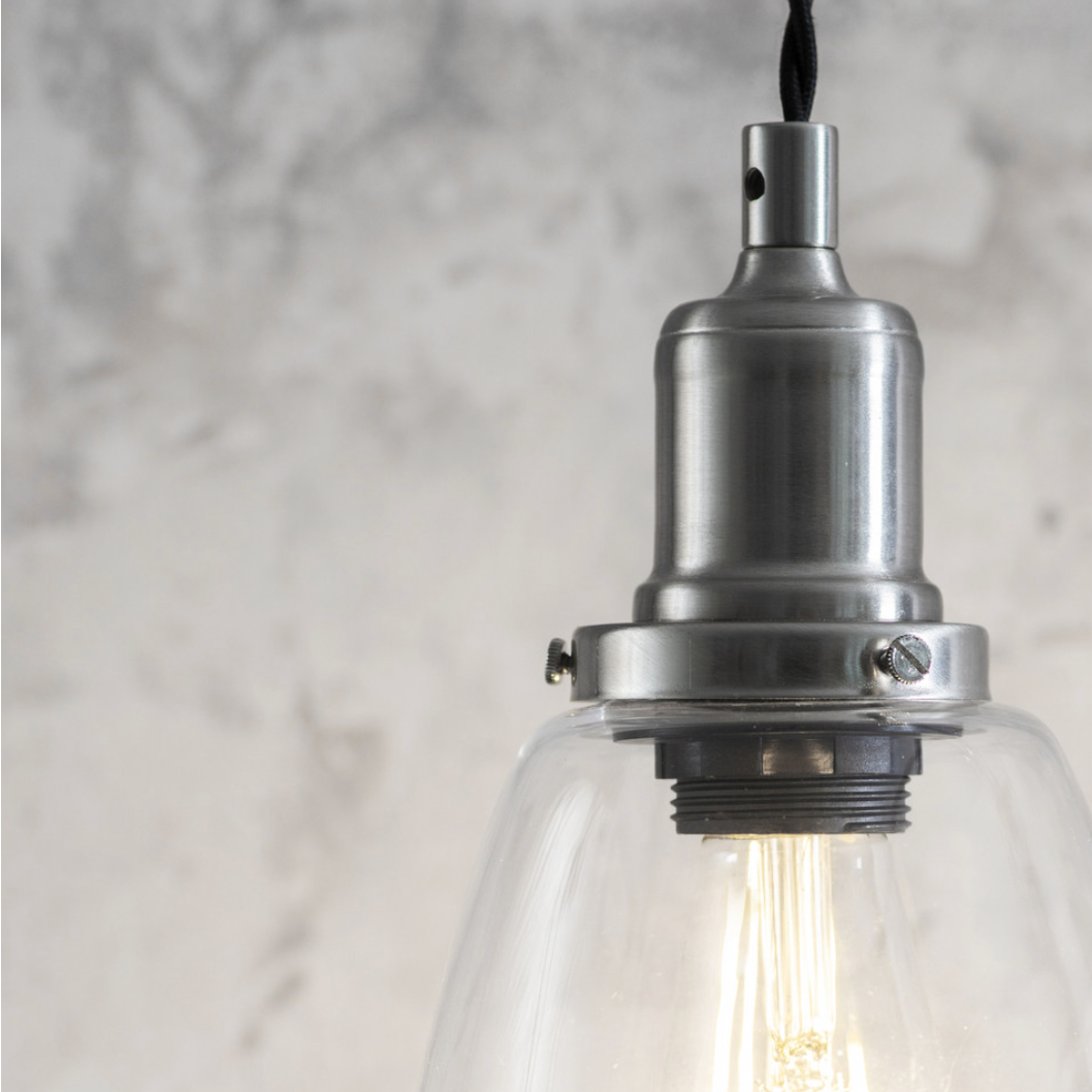 Trio of Hoxton Domed Pendant Light - Various Colours