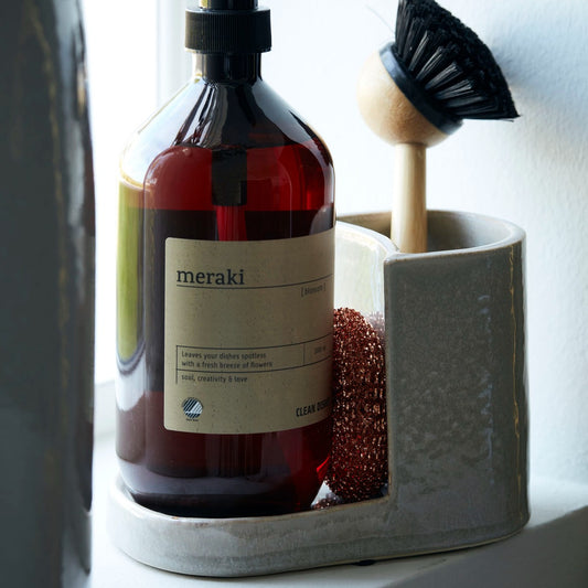 Meraki Washing Up Brush And Soap Holder